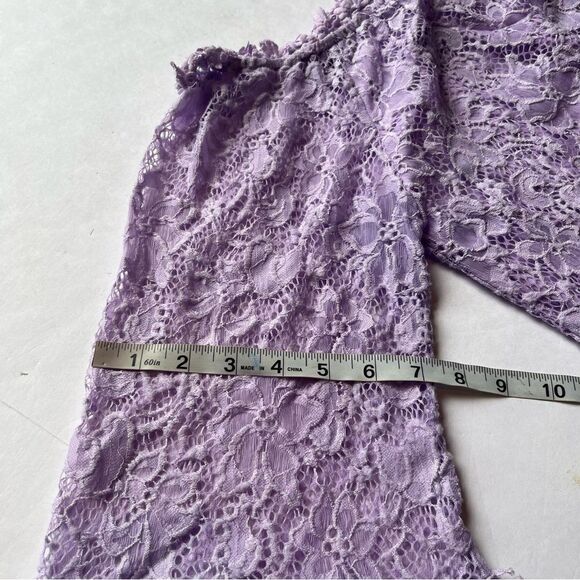 Women's Miholl Lavender Lace Blouse Off Shoulder Size XXL - Picture 12 of 12